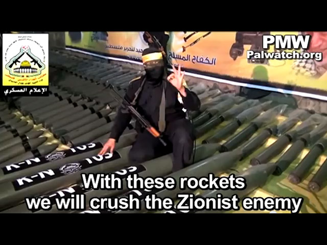 With these rockets we will crush the Zionist enemy